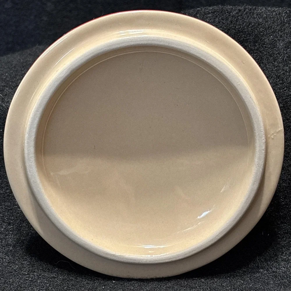 Le Creuset MINI ROUND COCOTTE 8oz Stoneware Volcanic Orange Cookware No 0835